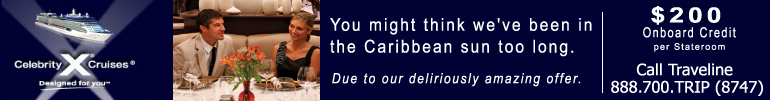 $200 onboard credit - call 888-700-TRIP.