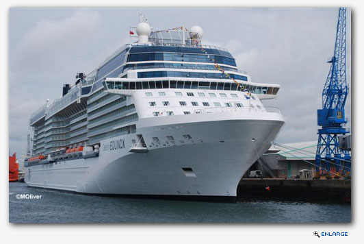 Celebrity Equinox at Southampton.